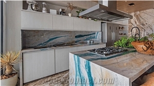 Portomare Quartzite Kitchen Countertop, Island Top