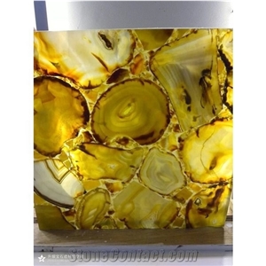 Agate Semiprecious Stone Slabs Wall Decoration