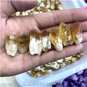 Brazilian Citrine Citrine Crystal Cluster Backbone Mineral
