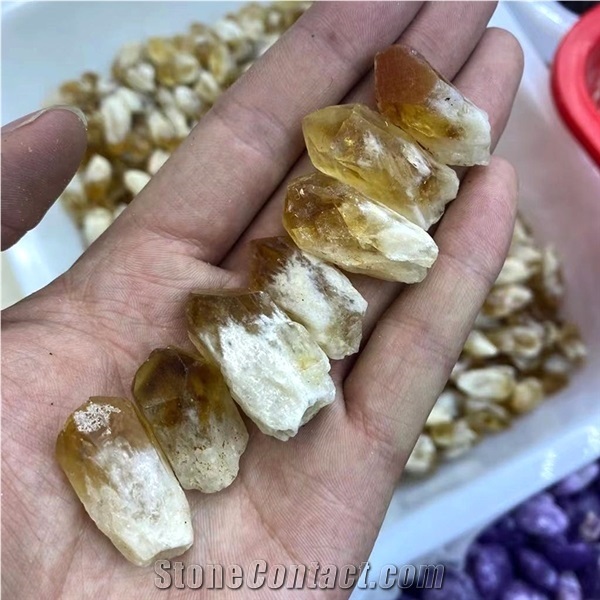 Brazilian Citrine Citrine Crystal Cluster Backbone Mineral