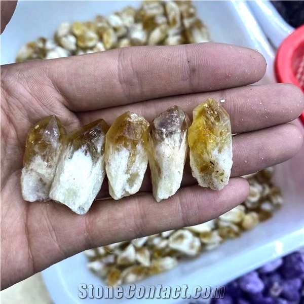 Brazilian Citrine Citrine Crystal Cluster Backbone Mineral