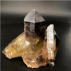 Bulk Rock Smoky Citrine Quartz Crystal Clusters Mineral