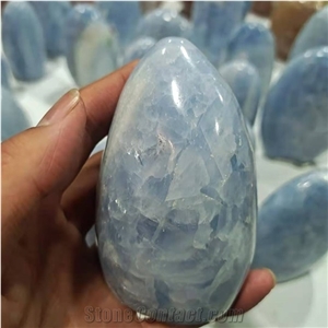 Celestite Crystal Egg Ball
