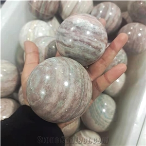 Colorful Leopard Sphere Gemstone Crystal Quartzite Balls