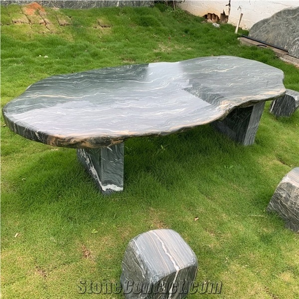 Granite Garden Table Landscape Bench Park Decoration