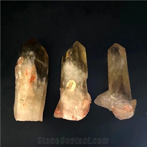 Healing Decor Bulk Rock Smoky Citrine Quartzcrystal Cluster