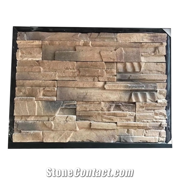Interior Tv Background Artificial Stone Decorative Stacked Stone