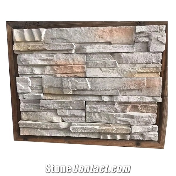 Interior Tv Background Artificial Stone Decorative Stacked Stone