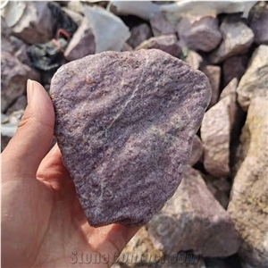 Lilacs Rough Lepidolite Crystal Healing Raw Stone Decoration