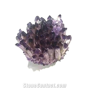 Purple Crystal Quartz Amethyst Healing Cluster Decoration