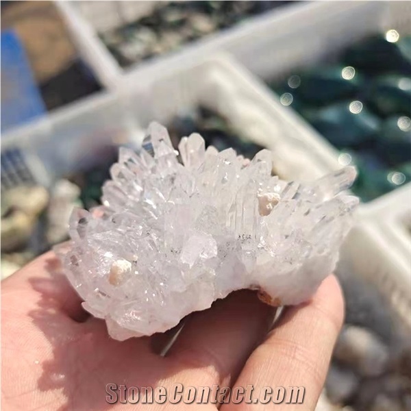 Quartz Crystal Cluster Energy Healing Cluster Decoration