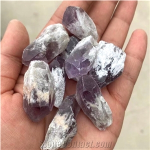Raw Amethyst Backbone Crystal Quartz Rough Cluster