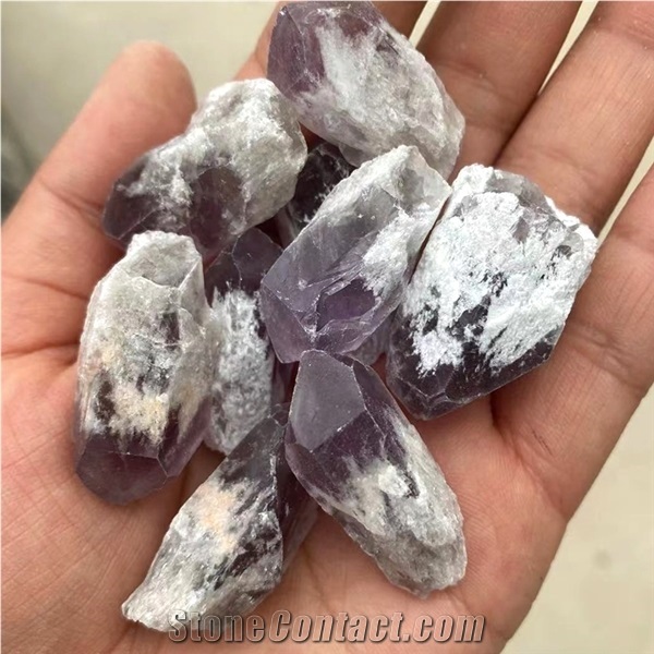 Raw Amethyst Backbone Crystal Quartz Rough Cluster