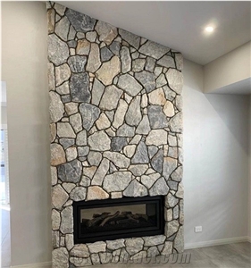 White and Grey Limestone Loose Stone Wall Cladding