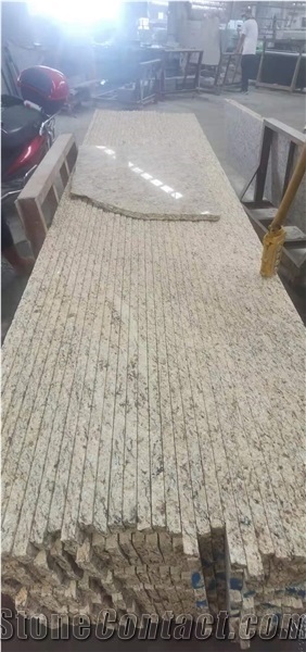 Brazil Golden Ouro Granite Wall Skirting Slab Tiles Cladding