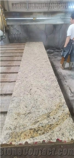 Brazil Golden Ouro Granite Wall Skirting Slab Tiles Cladding