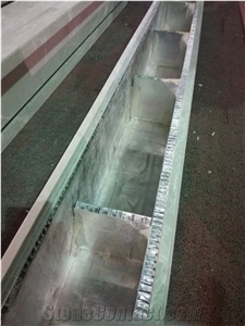 Aluminum Honeycomb Composite Marble Pillar Stone Panel