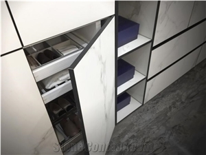 Bedroom Marble Sintered Stone Wardrobe Cabinet Door