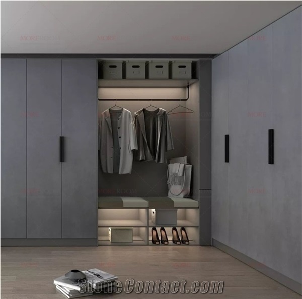 China Factory Sintered Stone Slab Wardrobe Cabinet Door