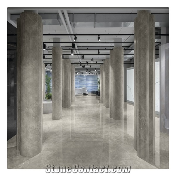 Decoration Wall Floor Tile Gray Marble Look Sintered Stone Glazed Polished