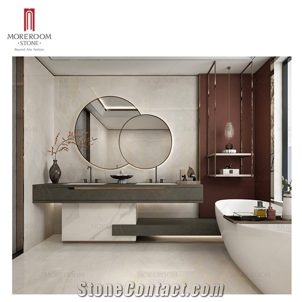 Factory White Background Wall Interior Decoration Sintered Stone