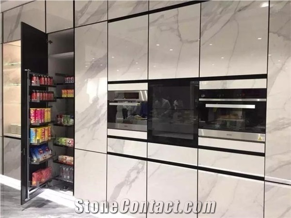 Factory Wholesale Sintered Stone Slab Kitchen Cabinet Door
