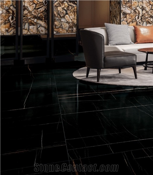 Gold Wire Custom Italian Marble Stone Glazed Sintered Stone Tile