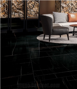 Sahara Black- Noir Aziza Sintered Stone Slab Large Format