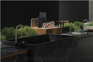 Kitchen Cabinet Designs Sintered Stone Marble Slab