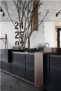 Kitchen Cabinet Designs Sintered Stone Marble Slab