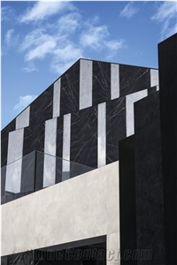 Large Format Black Marble Stone Decoration Floor Wall Tile