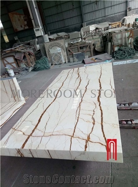 Sofitel Gold Marble Composite Honeycomb Aluminum Countertop