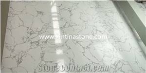 3d Artificial Stone Calacatta White Polished Slabs