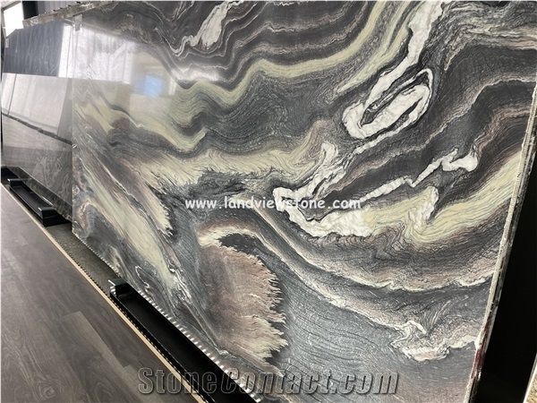 Cipollino Ondulato Marble Slabs for Kitchen Countertops