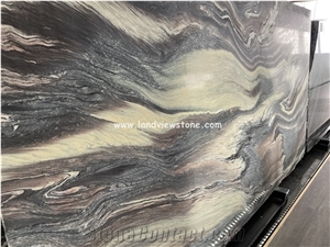 Majestic Ocean Marble Rosso Luana Slabs Wall and Floor Tiles