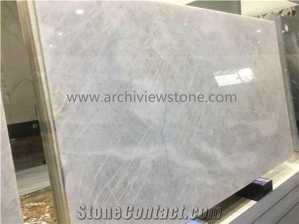 White Cristallo Quartzite Slabs