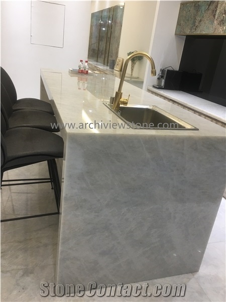 White Cristallo Quartzite Slabs