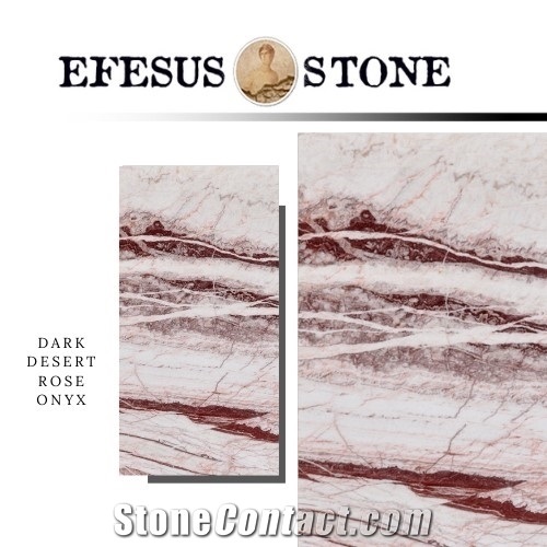 Dark Dersert Rose Onyx-White Onyx