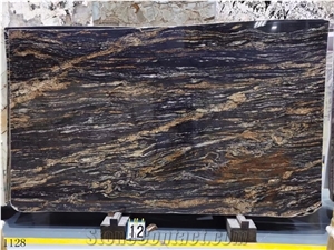 Fusion Night Dark Black Quartzite Slab in China Market