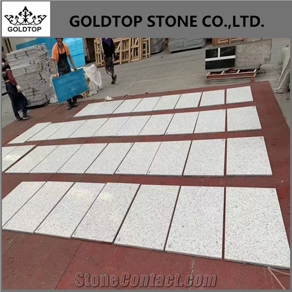 Aluminium Honeycomb Backed White Terrazzo Stone Tiles Panels