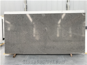Surface Polished Artificial Stone Grey Quartz Slab