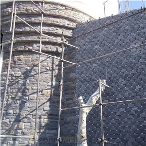 Black Marble Cobblestone, Cubic Stone