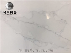 2021 New Design Calacatta White Marble Quartz Countertop