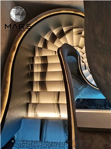 Backlit Panda White Marble for Stone Stairs and Marble