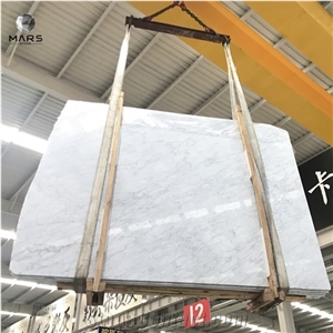 Bianco Carrara White Marble Square Table for Living Room