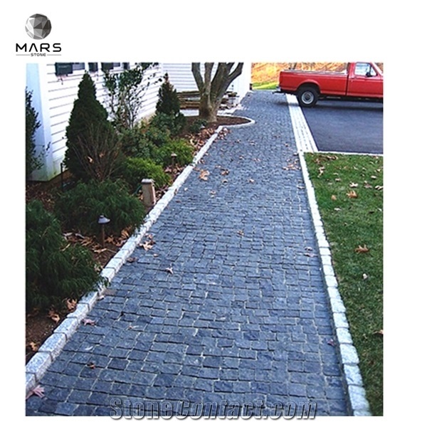 Black Stone Pavement Granite Paver Patios Kostka Brukowa