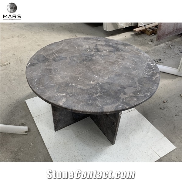 Colorful Marble Terrazzo Stone Round Marble Dining Table