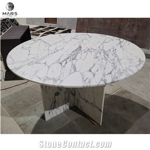 Colorful Marble Terrazzo Stone Round Marble Dining Table