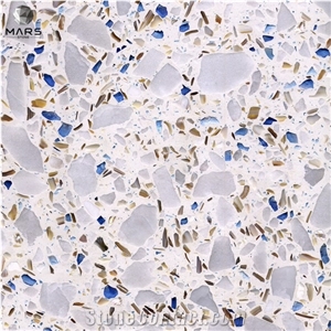 Concrete Panel Artificial Stone Floor Design Terrazzo Tiles