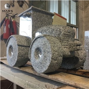 Customized Truck Shape Cemetery Accessaries Granite Statue